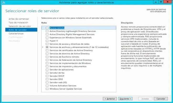 servicios de windows server 2012 R2